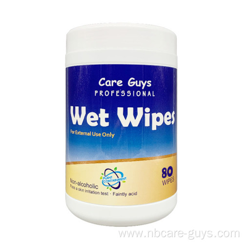 OEM alcoholic wet wipes for hand cleaning